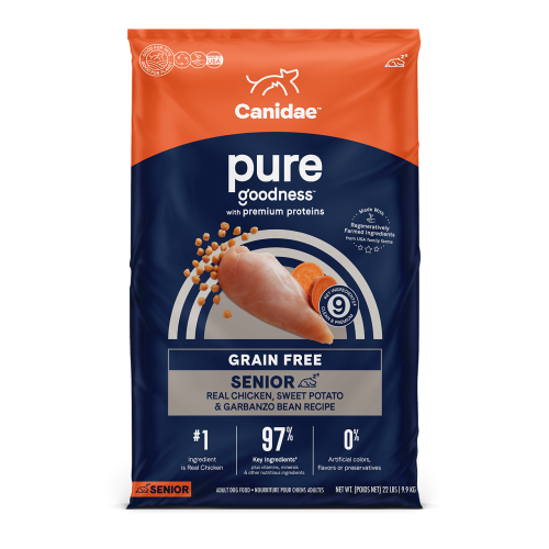 Canidae Dog PURE Grain Free Dry Dog Food for Seniors with Chicken 無穀物老年犬配方 22lb (原價$860) (1814A) (訂貨需時3-5天)